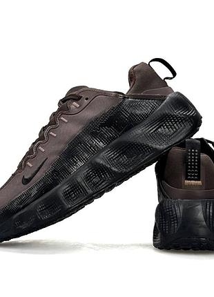 Чоловічі текстильні кросівки nike ava rover коричневі трендові для міста на літо модні для міських прогулянок найк ава ровер