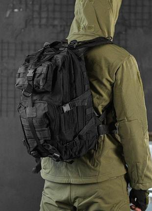 Тактический штурмовой рюкзак 25л black вт6613
