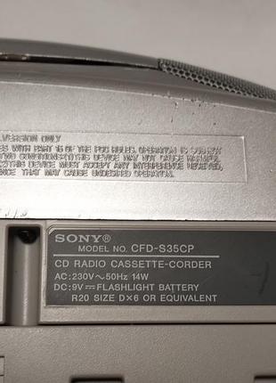 Стереомагнітола (бумбокс) sony cfd-s35cp 10