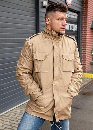 Куртка мужская m65 surplus us fieldjacket beige (m) l