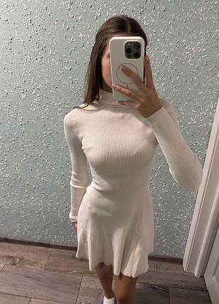 Міні сукня тепла в рубчик zara 3
