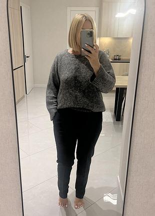 Чудові темно-сірі брюки zara