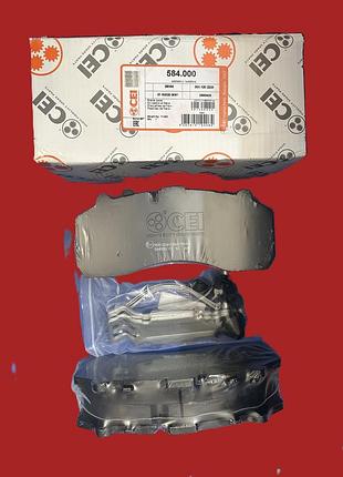 Колодки тормозные дисковые (wva 29108) knorr sb/sn7 daf/ man/ mb/ scania/ iveco cei 584.000 италия