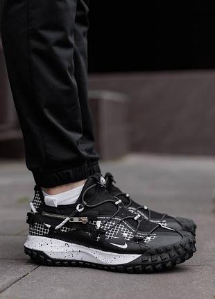 Чоловічі кросівки   nike acg mounth low gore-tex zip black white