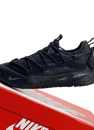 Чоловічі кросівки демісезонні nike acg terra antarktik low gtx gore tex чорні найк ацг антарктік термо водостійкі гортекс