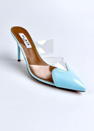 Туфли женские alaia cœur pvc leather mules 39 - 24.5 см