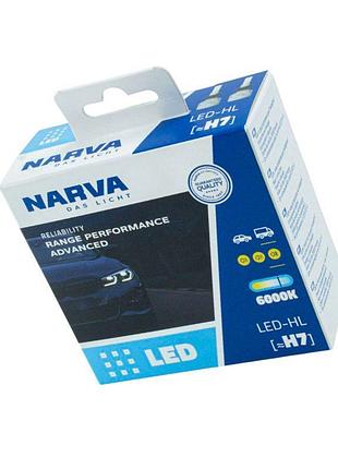 Автолампа led h7 12v-24v 6000к rpa 19w (narva) narva
