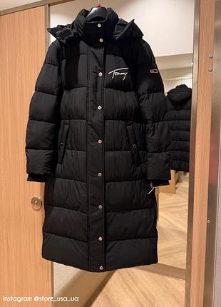 Довга зимова куртка tommy jeans