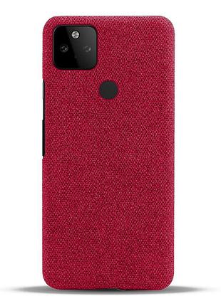 Тканинний чохол для google pixel 5a 5g (червоний) 2