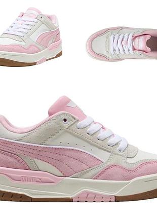Кроссовки женские puma, размер 39, стелька 25.5см, розовый цвет, натуральная кожа + эко кожа