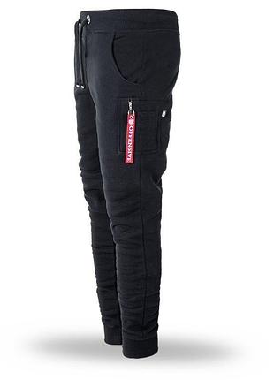 Спортивные штаны мужские черные dobermans aggressive effort performance (m) l