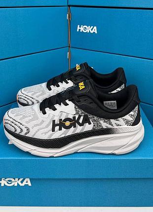 Женские спортивные кроссовки hoka challenger art 7 серые беговые трекинговые для тренировок на лето весну с текстиля хока челленджер