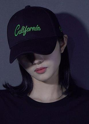 Кепка-бейсболка california 8417 56-60 см чорна