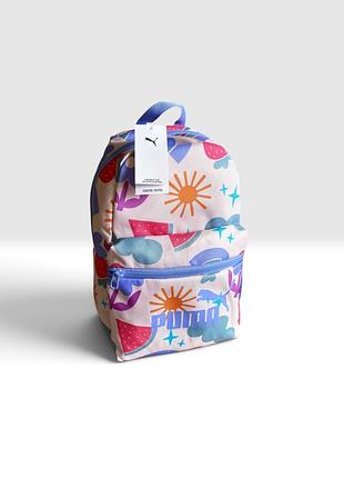 Puma phase small backpack оригінал новий дитячий підлітковий жіночий рюкзак портфель наплічник на дитину підлітка дівчинку в принт малюнок пума