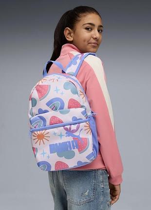 Puma phase small backpack оригінал новий дитячий підлітковий жіночий рюкзак портфель наплічник на дитину підлітка дівчинку в принт малюнок пума 2