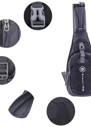Сумка-бананка спортивная city bag черная