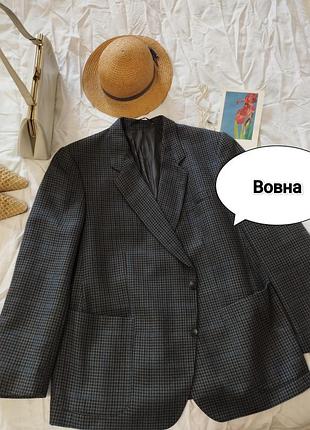 Вінтажний вовняний піджак блейзер romeo création (німеччина), р. 57 / xxl