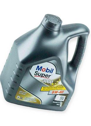 Олива моторна mobil 5w-40 super 3000 x1 sn, sm, a3, b4 4л