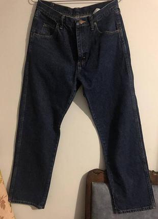 Класичні темно-сині джинси wrangler 100% бавовна (made in mexico) w32 l30