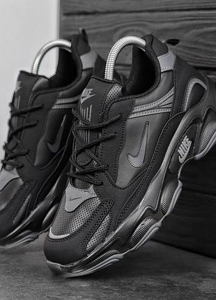 Мужские кроссовки найк модные повседневные стильные nike black черный 40