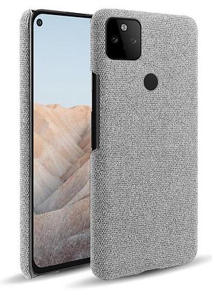 Тканинний чохол для google pixel 5a 5g (світло-сірий)