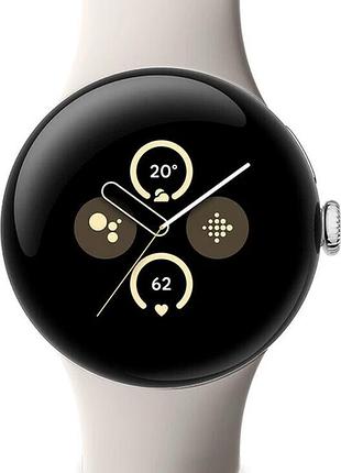 Смарт-годинник google pixel watch 2 polished silver case / porcelain active band (lte) 3