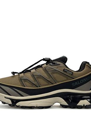 Мужские кроссовки salomon xt-6 expanse termo acs coyote beige black
