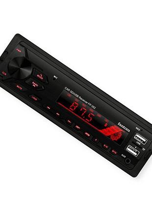 Магнитола fantom fp-352 fm, usb, microsd, aux, mp3, wma, bluetooth, мультиколор
