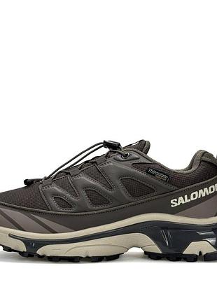 Мужские кроссовки salomon xt-6 expanse termo acs taupe beige