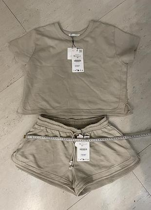 Шорти футболка костюм zara новий з бірками