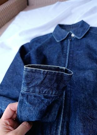 Джинсовый бомбер / винтажный эффект / m 6