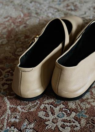 Милые кожаные балетки massimo dutti 39 размер 2