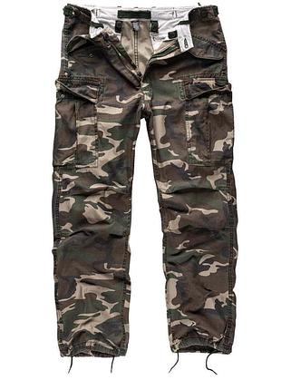 Штаны карго мужские surplus vintage fatigue trousers woodland камуфляжные брюки карго сурплюс (m) xxl