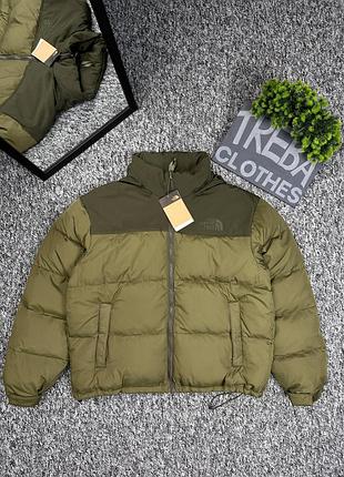Пуховик мужской the north face зеленый размер m,l,xl