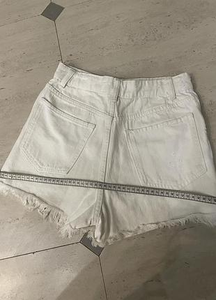 Шорти білі джинсові zara 2