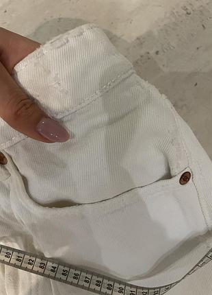 Шорти білі джинсові zara 5