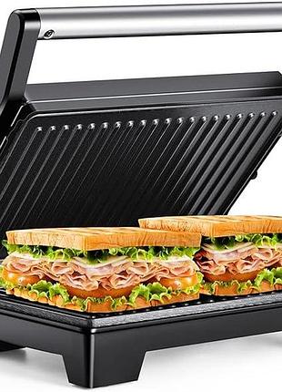 Сэндвичница-пресс для панини 23x14 см monxook panini grill abc192 компактный мини-гриль с фиксирующей крышкой 1000 вт