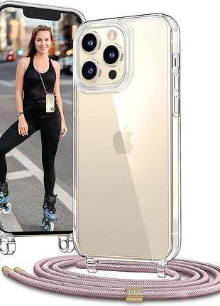Прозрачный чехол со шнуром для iphone 13 pro vaykwo чехол-накладка с регулируемым ремешком для apple iphone 13 pro