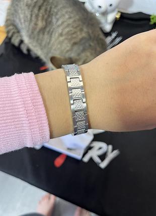 Чоловічий браслет lacoste — нержавіюча сталь 316l, регульований розмір