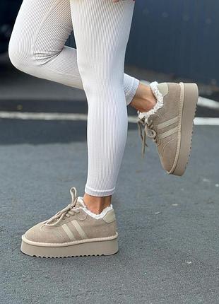 Женские зимние сноубусты на высокой подошве ugg