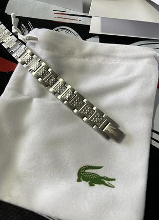 Чоловічий браслет lacoste — нержавіюча сталь 316l, регульований розмір, стильний чоловічий аксесуар