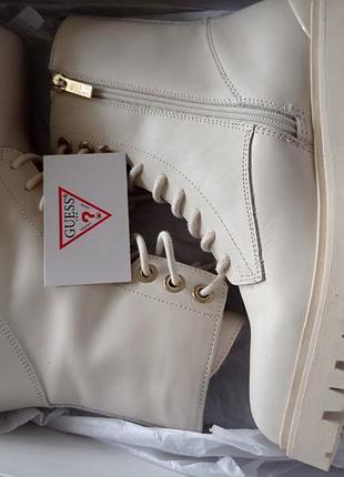 Брендовые ботинки кожаные guess 4