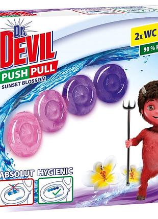 Туалетні блоки без кошика для унітазу dr.devil push pull цвітіння заходу сонця 8595025835680 40 г 4808790