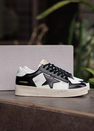 Golden goose ggdb stardan black white