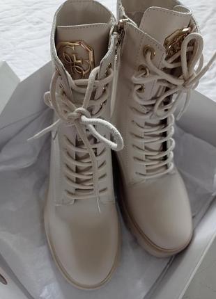 Брендовые ботинки кожаные guess 7