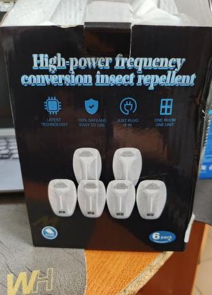 High-power frequency conversion insect repellent (6 pack) - ультразвуковой отпугиватель насекомых и грызунов на англ раз