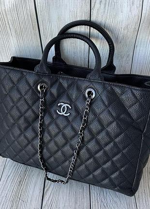 Женская черная вместительная сумка grant shopping tote