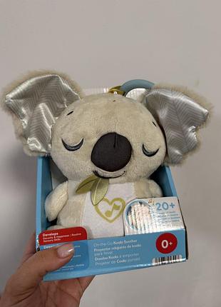 Музична підвісна іграшка fisher-price «заспокійливе коала» (on-the-go koala soother) 0+. білий шум