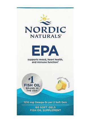 Эпк, nordic naturals, 60 мягких капсул, для ежедневного рациона.