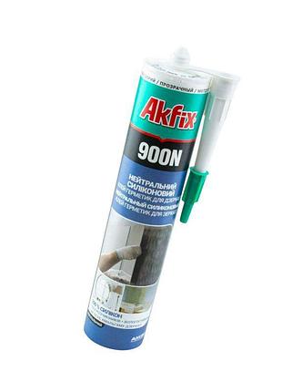 Герметик силиконовый нейтральний для зеркал akfix 900n 280мл (прозрачный)